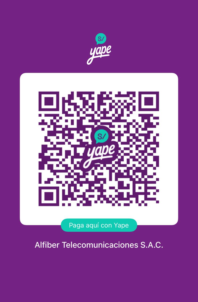QR Yape Empresa de Alfiber Telecomunicaciones S.A.C.